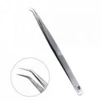 Пинцет Ideal Lashes (Идеал Лэшэс) изогнутый стальной