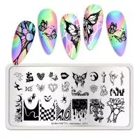 Born Pretty, Пластина для стемпинга 12*6 см 52451 BP-L011 Halloween, 1 шт